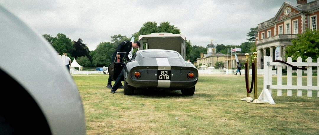 luxury sports car side profile