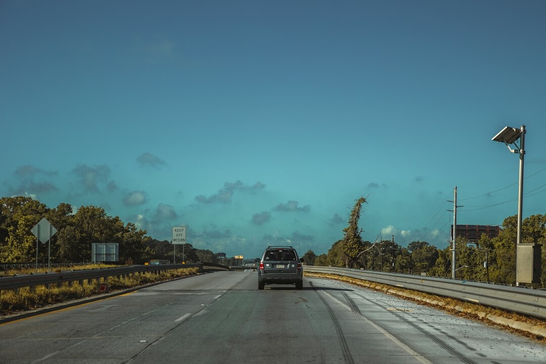 autonomous car on highway