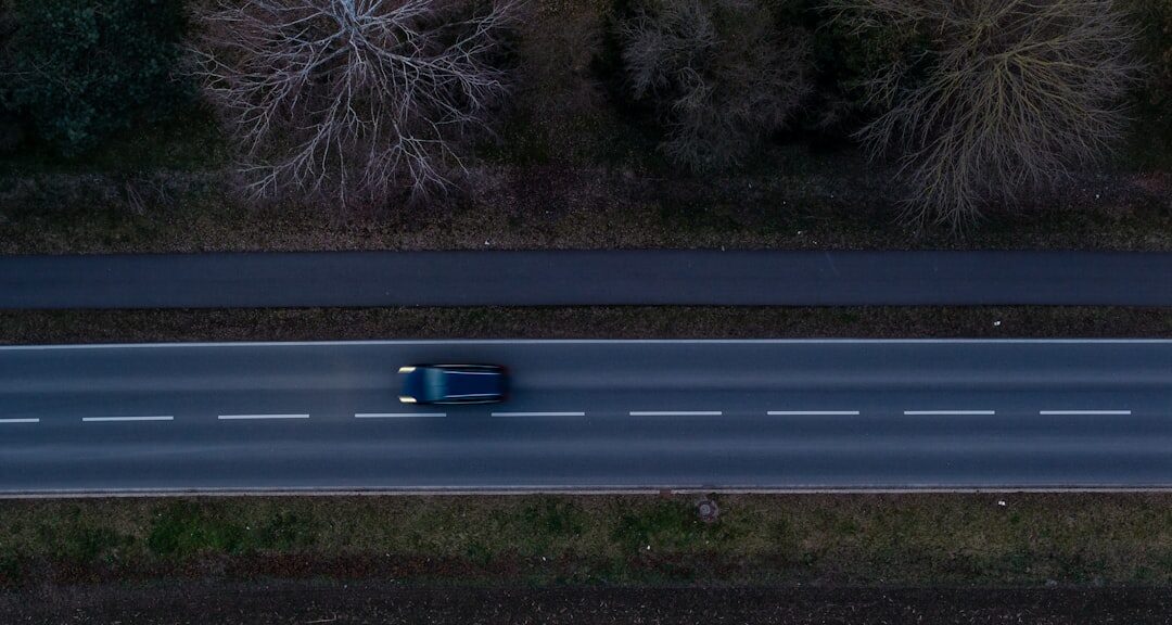 luxury electric car on highway
