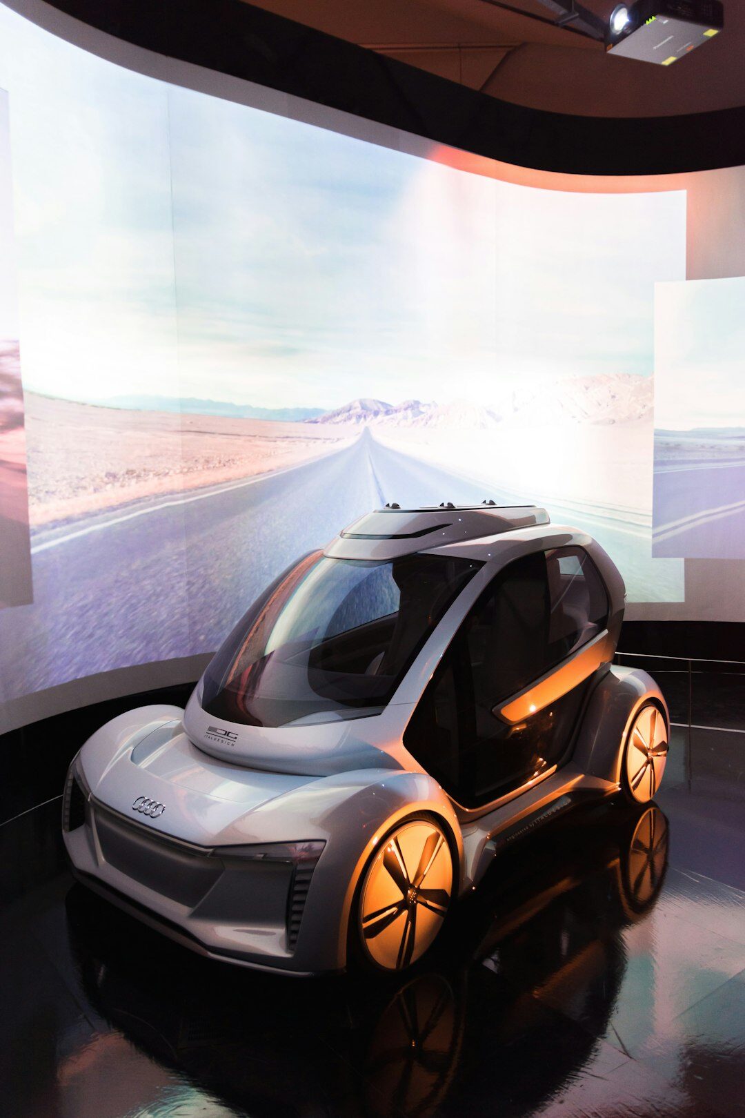 futuristic autonomous vehicle